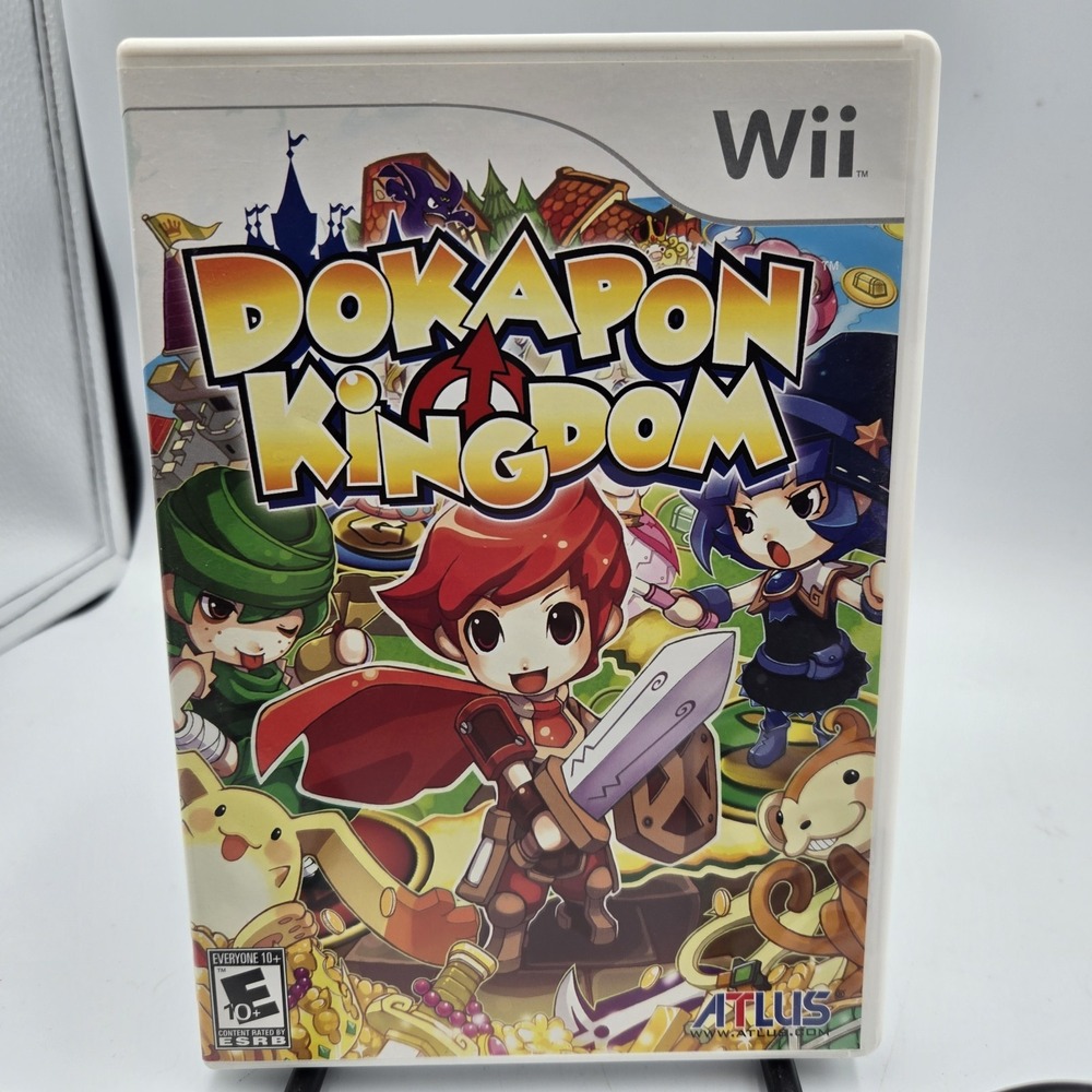 Rare Htf Dokapon Kingdom (Nintendo Wii, 2008) Complete CIB Excellent